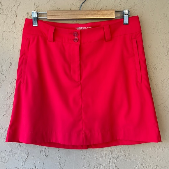 Nike pro tennis golf skort size 6 coral, orange, blue navy blue 6 pairs - Picture 2 of 8